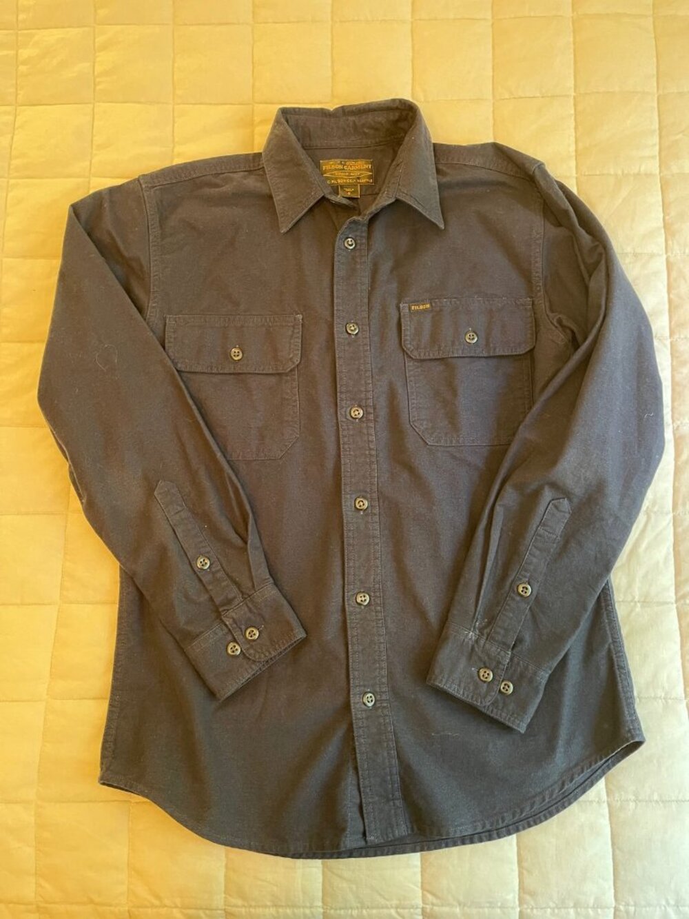 Filson Field Flannel Shirt Navy Size S